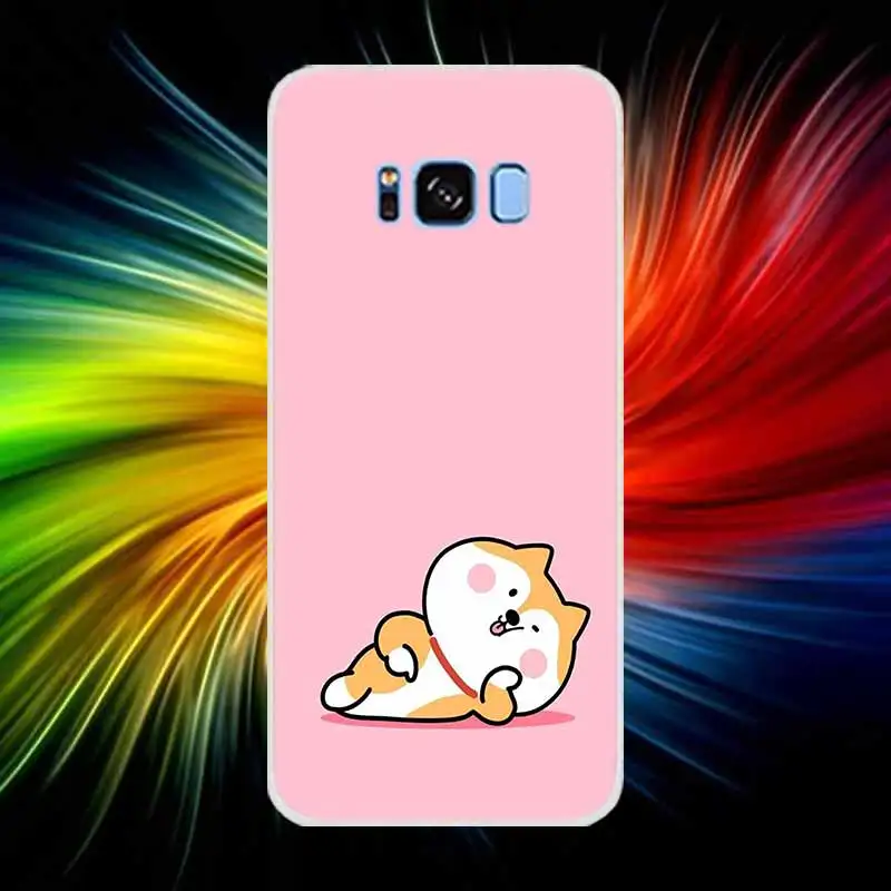 design 04 Милые Косплей shiba корги собака силиконовый чехол Обложка для samsung Galaxy S10 плюс S8 S9 плюс S7 S6Edge S5 Примечание 10 8 9 телефон S10 E S9 S8 S7 S6 - Цвет: design 04