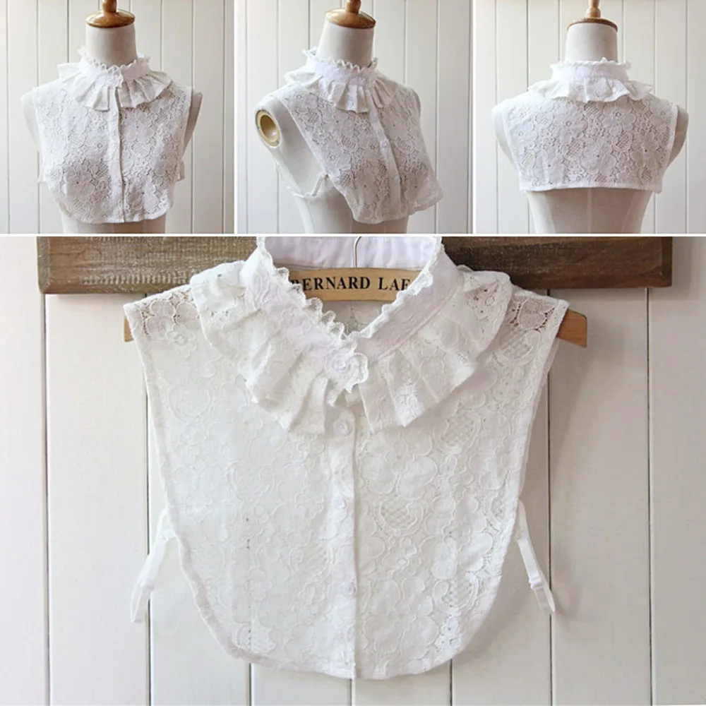 Женские Однотонная одежда детей Съемная шнуровка с лацканами колье-чокер