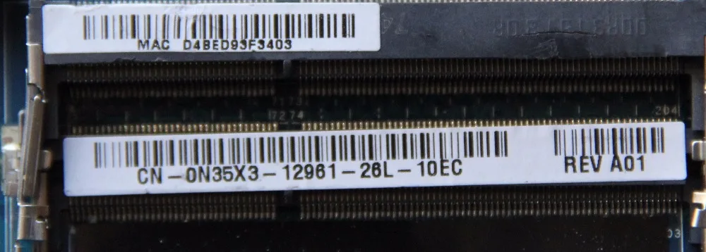 CN 0N35X3 N35X3 для DELL Inspiron 5520 материнская плата ноутбука LA 8241P HM77 DDR3 полностью