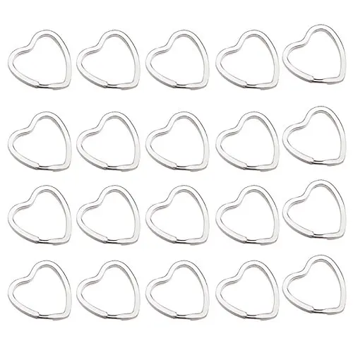 20 шт. металлический брелок для ключей в форме сердца звезд цветов|keychain keyring|key