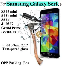 Защитная пленка из закаленного стекла для Samsung Galaxy S6 S5 S4 S3 mini A3 A5 A7