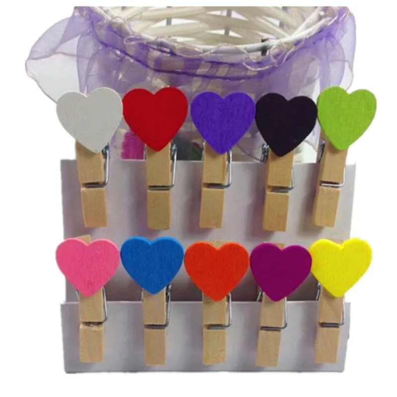10 шт./лот новый модный милый специальный подарок много цветов деревянный зажим
