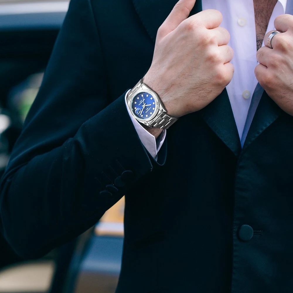 Часы CHRONOS мужские кварцевые водонепроницаемые|masculino|masculinos relogiosmasculino watch |