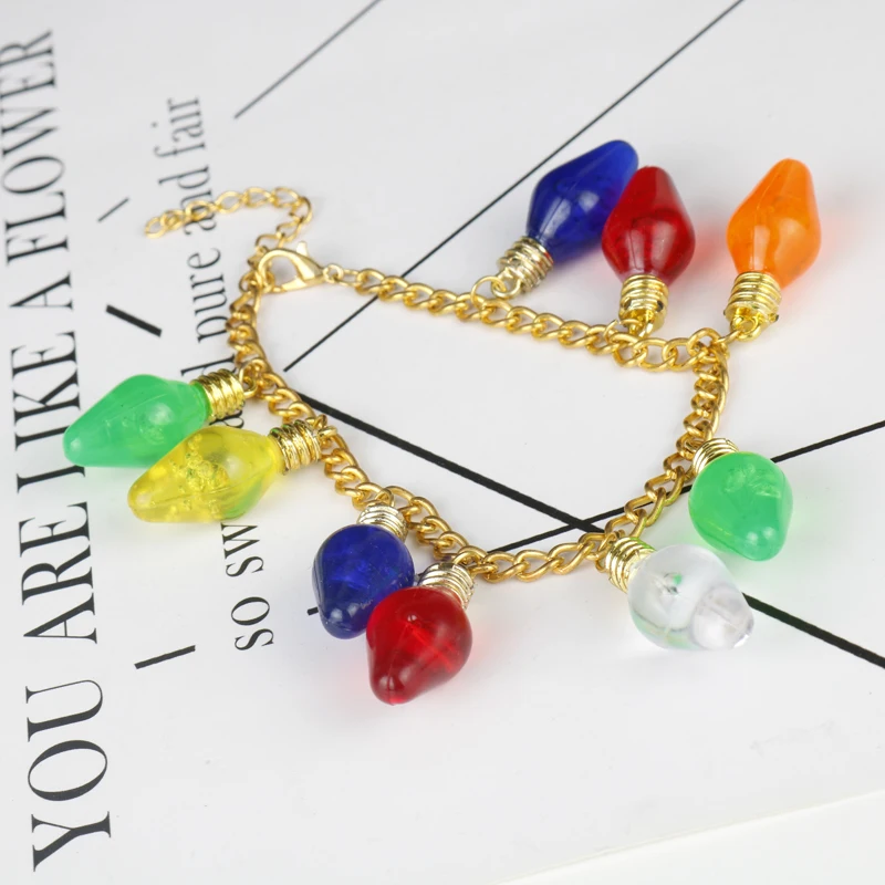 STRANGER THINGS Crystal Beads Alloy Pendant Fashion Alloy Bracelet Christmas Gift For Woman High Quality Jewelry