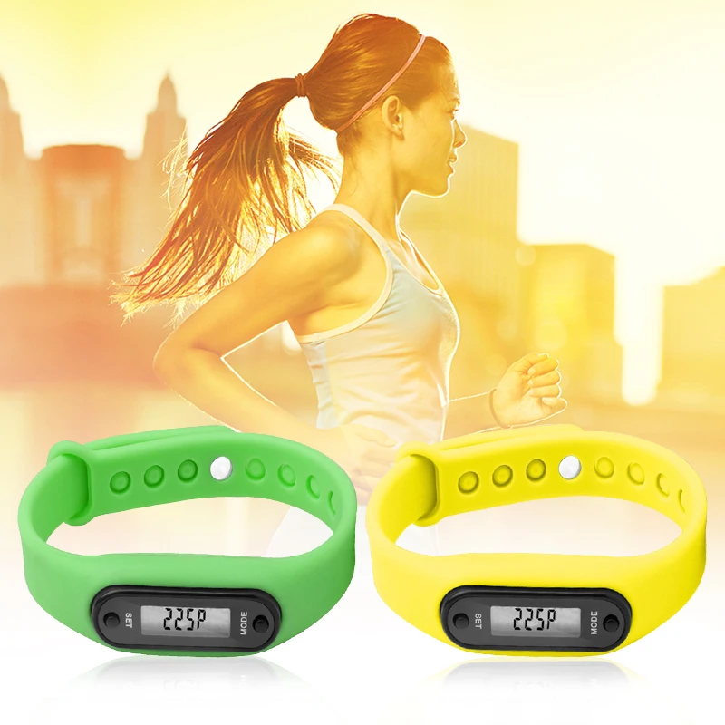 

Silica gel Bracelet Longlife Multifunction 6 Colors Digital LCD Pedometer Run Step Calorie Walking Distance Counter High Quality