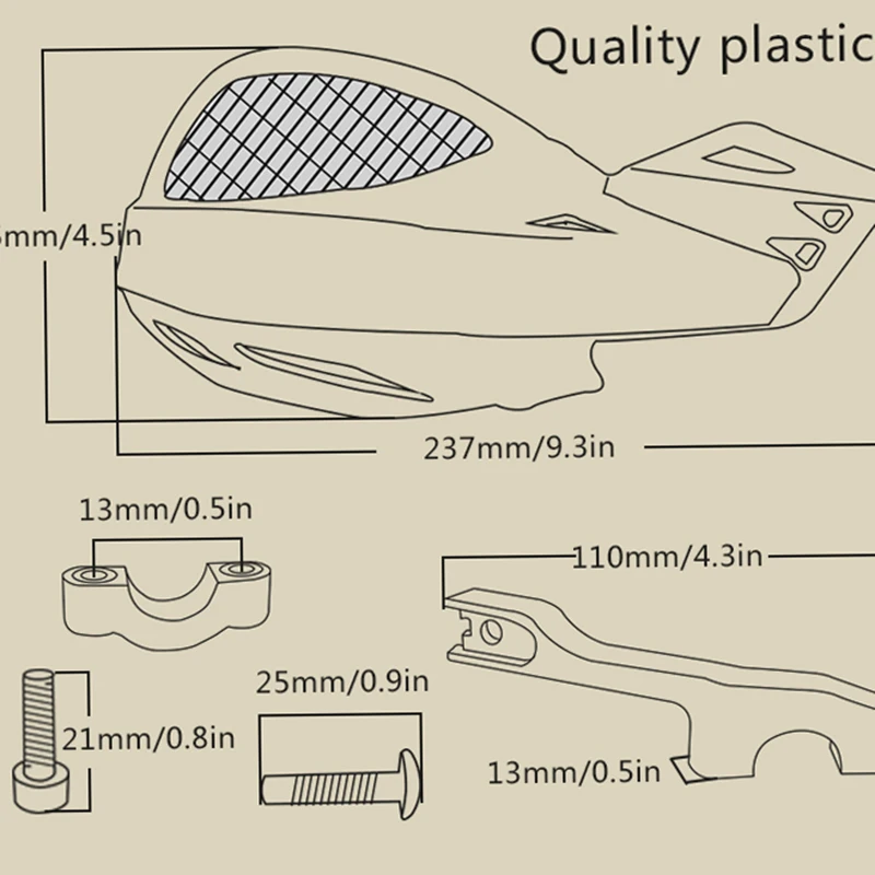 2 шт. велосипедные рукавицы защита для рук подходит мотоцикла мотокросса