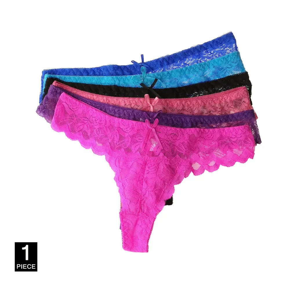 Random color-1 Piece FUNCILAC новые женские сексуальные кружевные трусики танга прозрачные стринги трусы-плавки из дышащей ткани женские трусики Дамское белье 1 шт - Цвет: Random color-1 Piece
