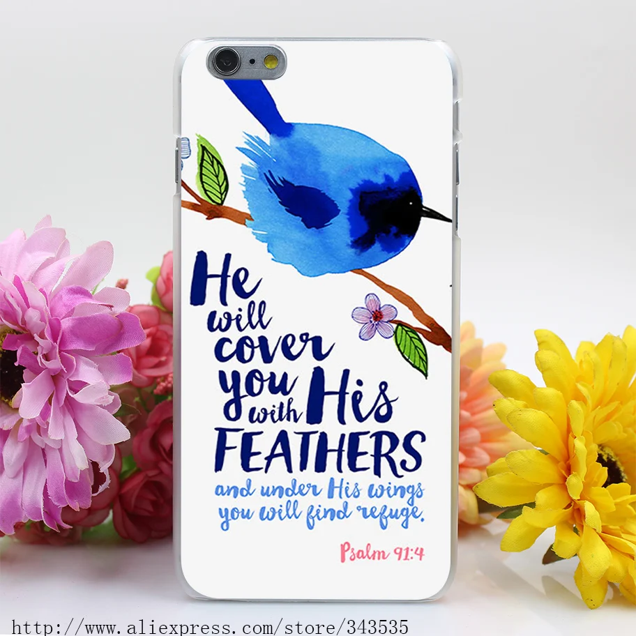 301OP HE_WILL_COVER_YOU_BIRDIE_01 Жесткий Прозрачный Чехол для iPhone 4 4S 5 5S 5c SE 6 s и 7 плюс |