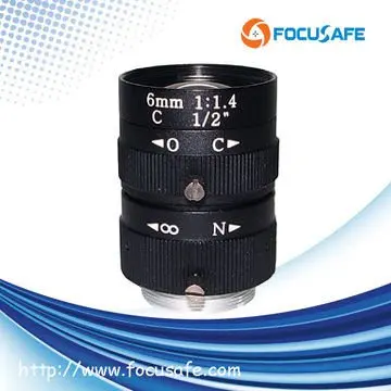 Focusafe 3 Мегапикселя HD линзы машинного зрения 50 мм 1/2 дюйма Ручная линза с