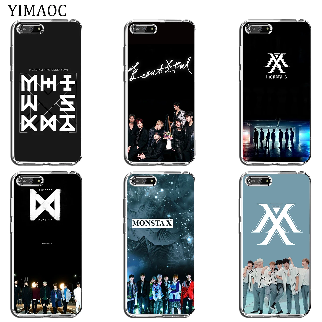 Мягкий силиконовый чехол YIMAOC MONSTAX Monsta X kpop из ТПУ для Huawei Y7 Y6 Y9 Prime 2018 Honor 20 10 8 8C 8X 9X 9