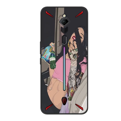 Красивый чехол для Nubia Red magic 3 Мягкая силиконовая задняя крышка для Nubia Redmagic3 чехол для телефона Redmagic 3 NX629J корпус TPU бампер - Цвет: A10