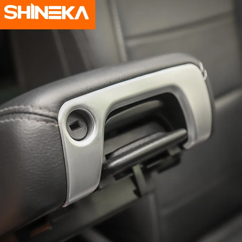 Молдинги SHINEKA для салона Jeep Wrangler JL 2018 + автомобильный подлокотник из АБС-пластика