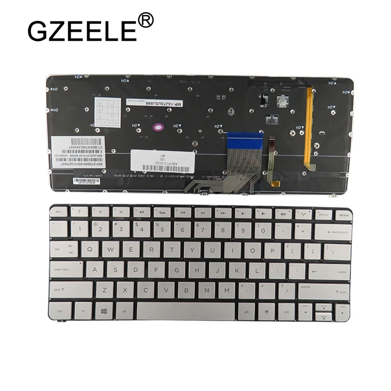 Новинка для HP Spectre 13T 13 3 &quot55012TW00-515-G MP-13J73USJ886 743897-001 клавиатура с подсветкой US 13-3000
