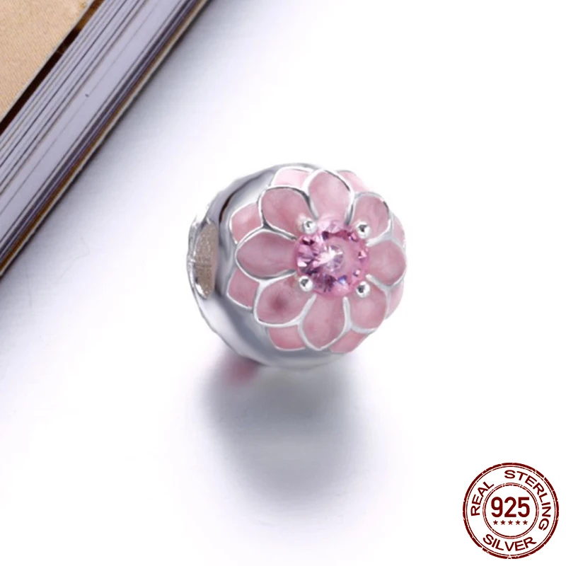 Классический 100% серебряные бусины 925 пробы CZ Клип брелоки подходят к