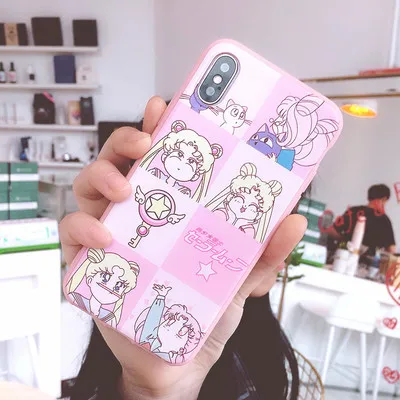 As shown in Nova 4E милый Сейлор Мун чехол для телефона huawei P10 plus/P20 pro/P30/P30 pro/Honor 8X розовая девочка мягкая задняя крышка чехол - Цвет: As shown in