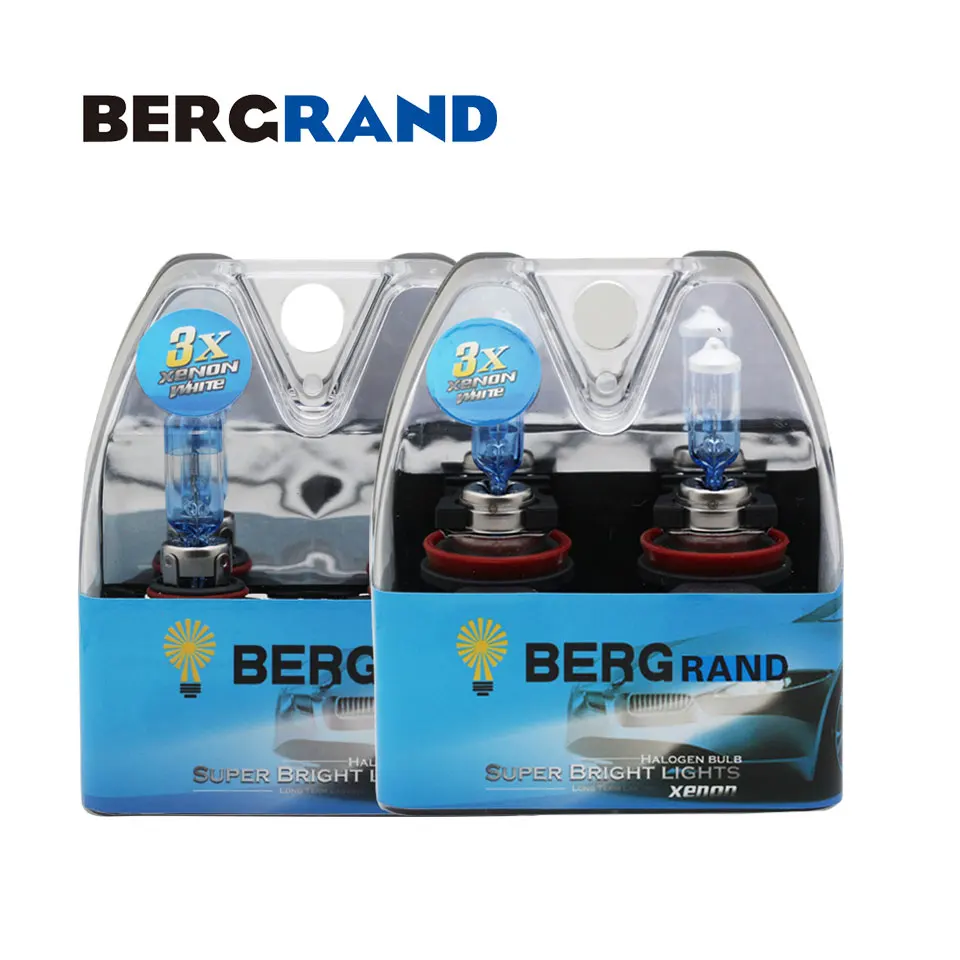 Bombilla HB3 9005 65 Вт галогенные H11 55 Вт Ксеноновые 4000 к Автомобильные фары 30% плюс супер видения ультра яркие лампочки для автомобилей