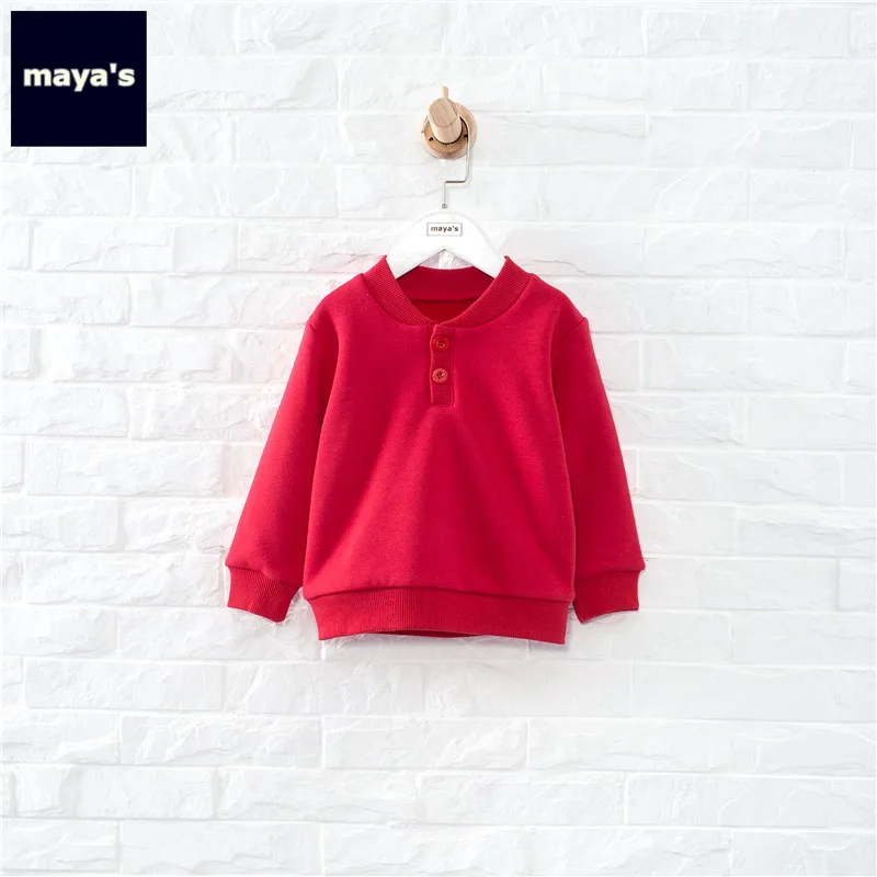 Mayas/весенние теплые толстовки с пуговицами для мальчиков новинка 2019 базовые
