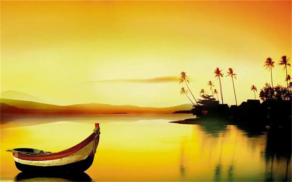 3d wallpaper custom photo non-woven mural beautiful sunset wall murals for room decoration painting | Обустройство дома