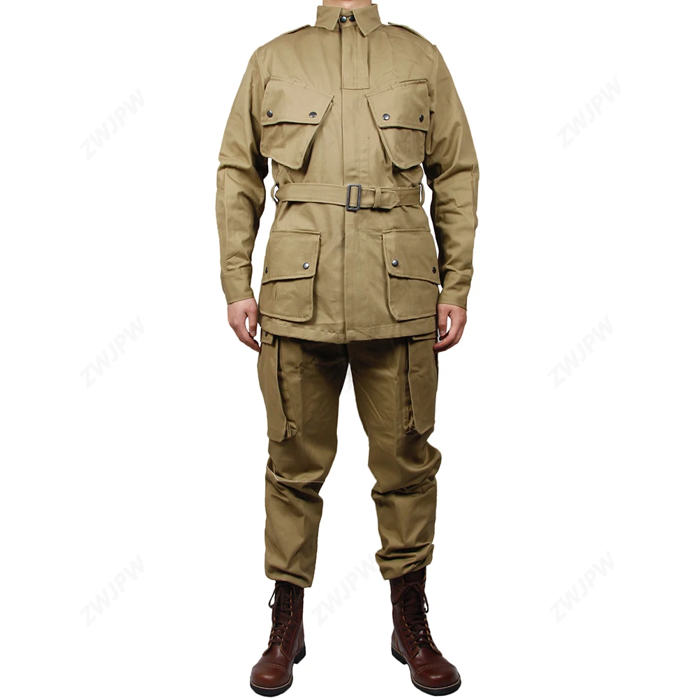 WW2 US Army Military ARMY M42 Officer jacket and pants COTTON FASHION Paratrooper uniform（no shoes）