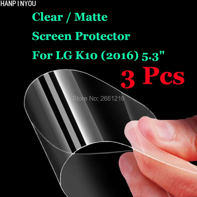 3 шт./лот для LG K10 (2016) / Dual K430 5 дюйма новый HD прозрачный/антибликовый матовый