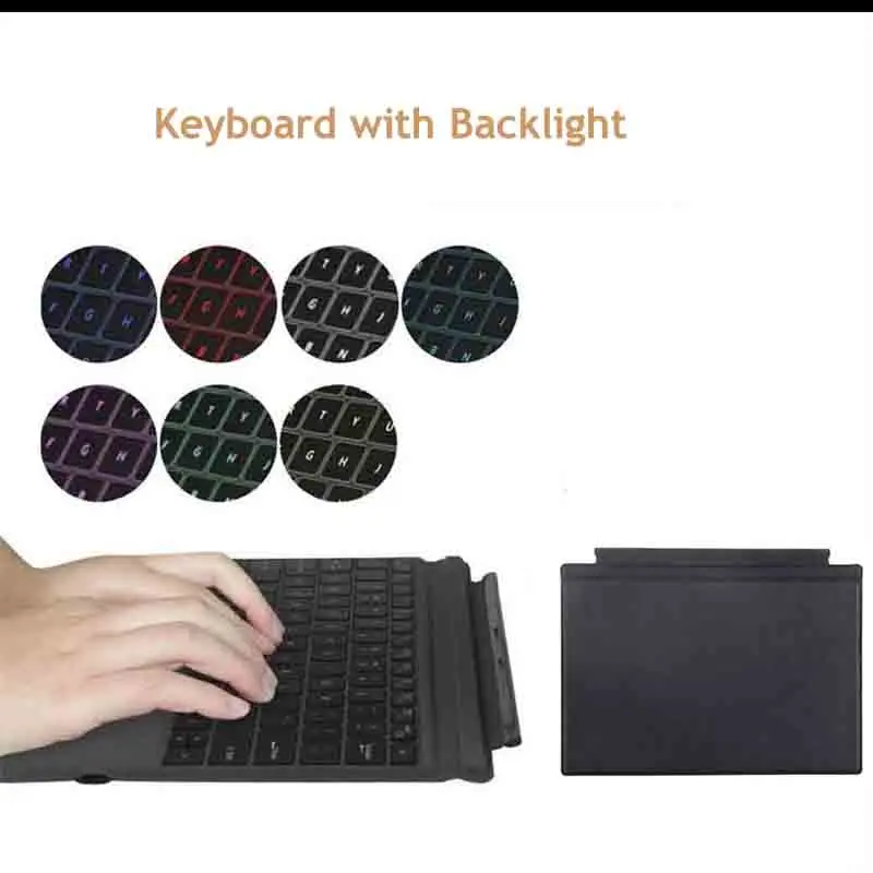 Bluetooth клавиатура с для microsoft Surface Pro 6/Pro 5/Pro 4/Pro 3, тонкий беспроводной чехол Bluetooth клавиатура с трекпадом