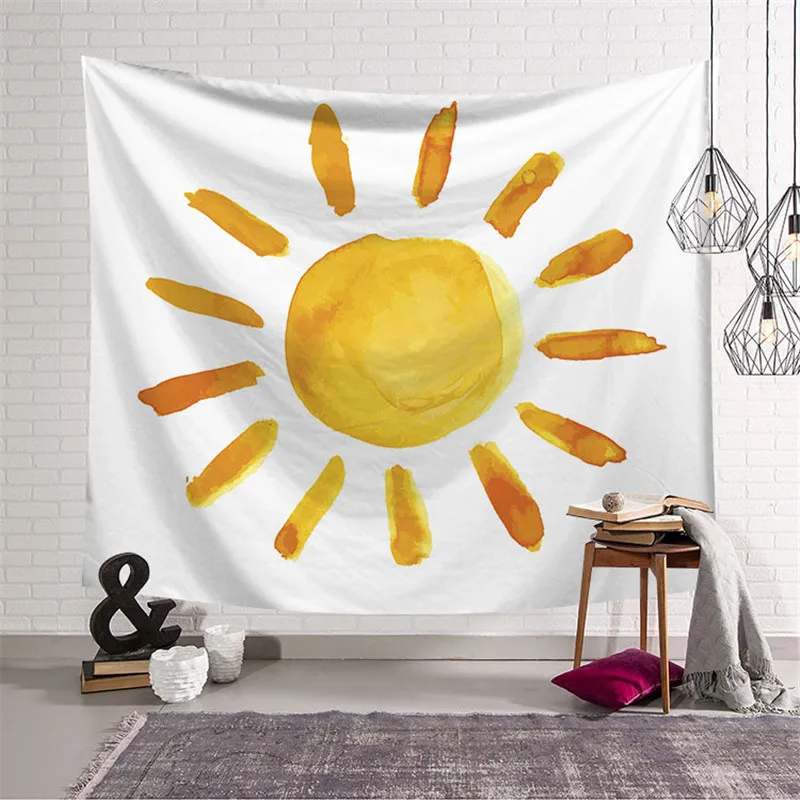 Nordic style Wall Hanging Beach Throw Tapestry Yoga Shawl Mat Blanket Sleeping pad Polyester Pink wall 150*200cm | Дом и сад