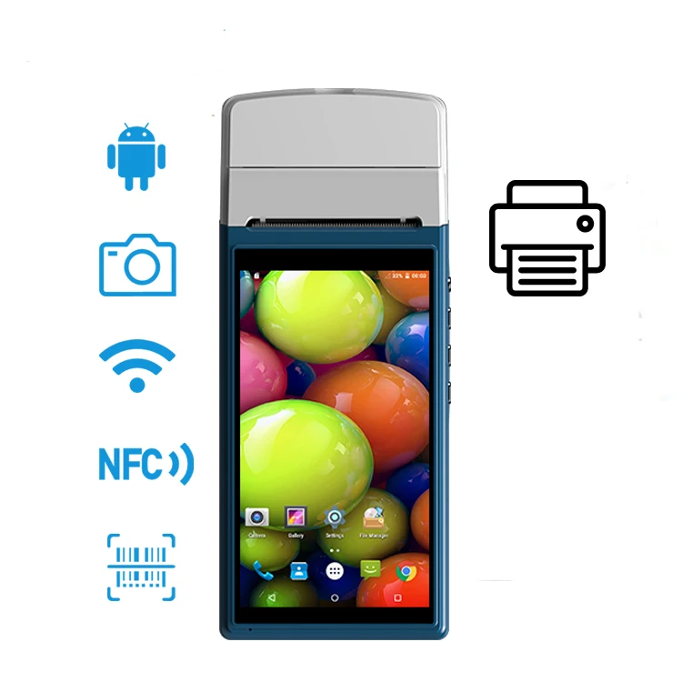 Новейший Android 7 1 pos терминал NFC/RFID мобильный платежный аппарат с 4G/сканер