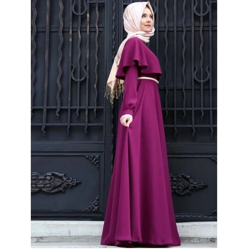 Модная мусульманская абайя женское исламское платье арабское дубайское кафтан