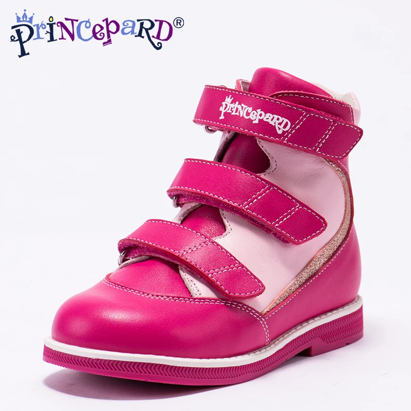 Princepard/2018 Лидер продаж ортопедическая обувь для девочек сезон весна осень розовые