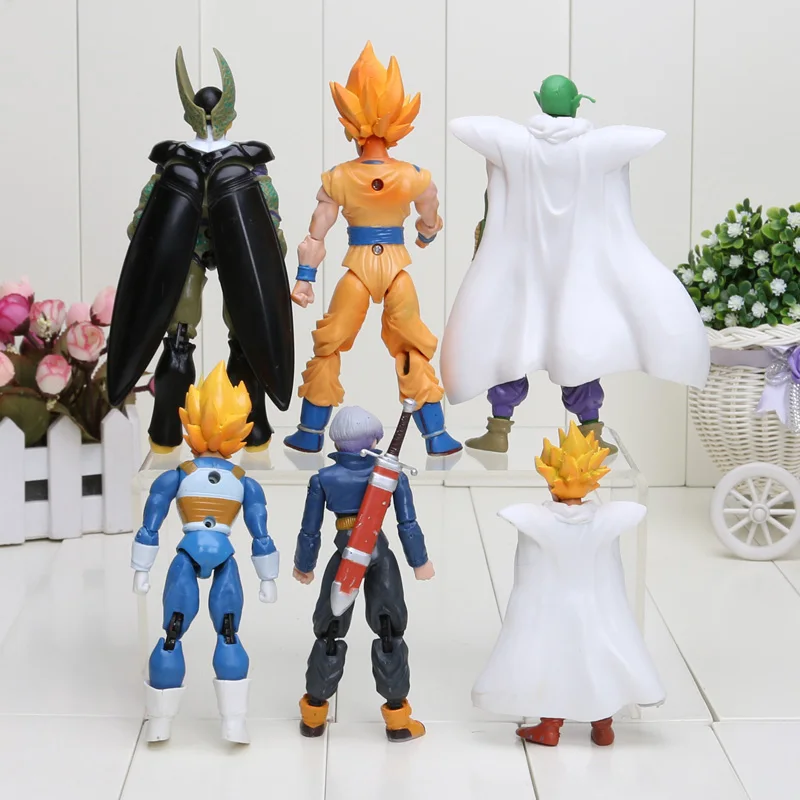 6 шт./компл. аниме Совместное подвижный сын пикколо Гохан Trunks Vegetto сотовый