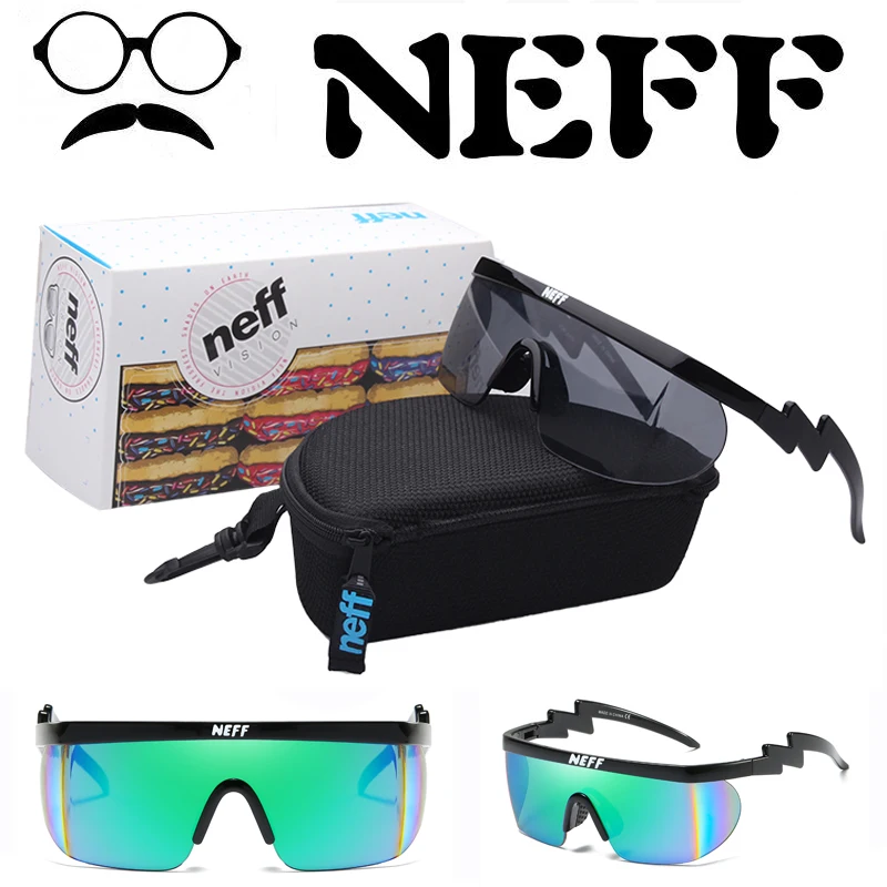 Солнцезащитные очки с упаковкой Neff брендовые дизайнерские градиентным