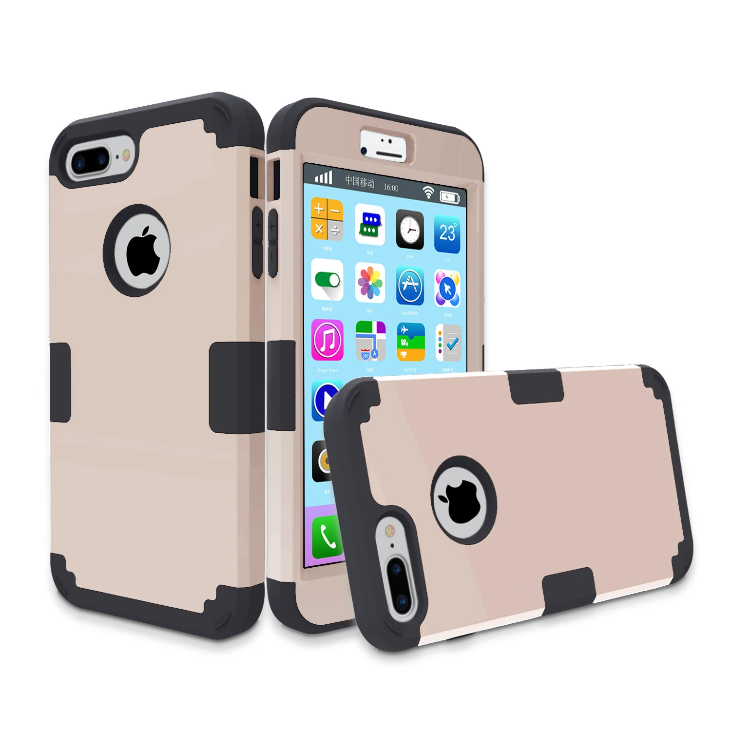 For iphone7 / plus armor case Hybrid Hard &amp Silicone Shock Proof cell Phone Case iPhone 7/ 7 Plus Shell Cover Multi-colors |