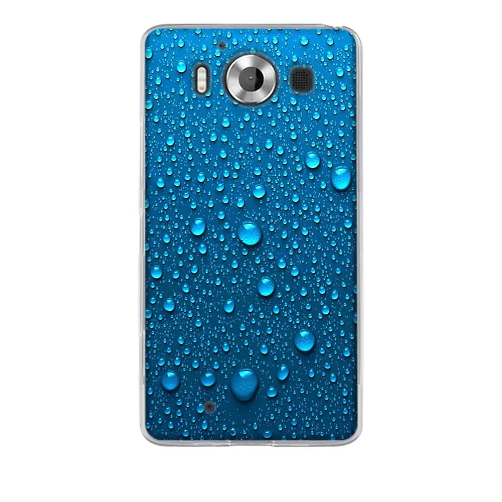 Силиконовый мягкий чехол для Microsoft Lumia 950 милый яркий из ТПУ Футляр телефона Funda |