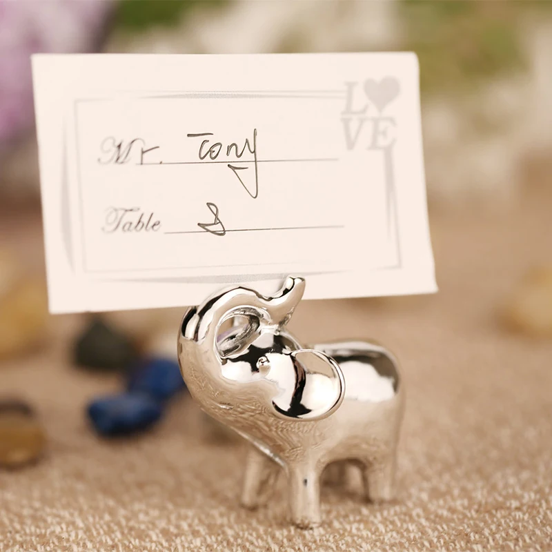 

Elephant Place Card Holder Wedding Decoration Centerpiece Table Name Holder Party Supplies Baby Shower Souvenirs Favors Gifts