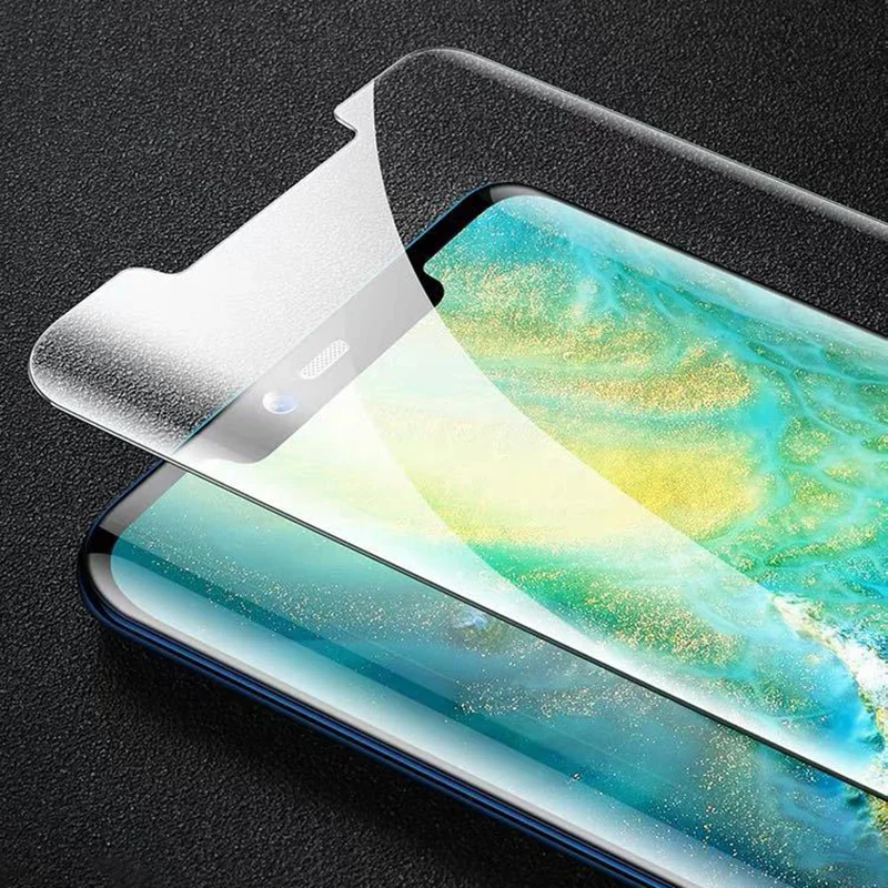 УФ закаленное стекло для huawei P30 Pro mate 20 Полное жидкое клеевое Защитное экрана HD