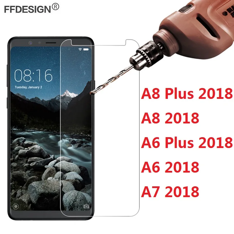 Защитное стекло для Samsung Galaxy A8 A6 Plus A7 2018 закаленное защитная пленка