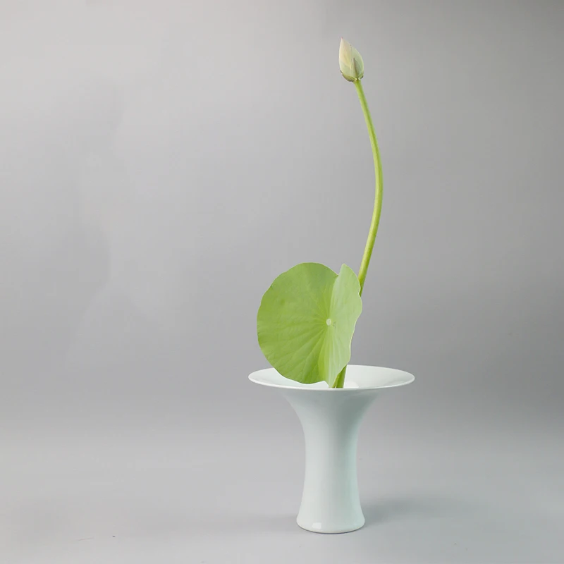 Винтажные матовые черные грубые керамические вазы в японском стиле Ikebana