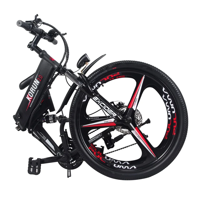 Custom 26-дюймовый Электрический велосипед 48В три литиевых аккумулятора горный smart