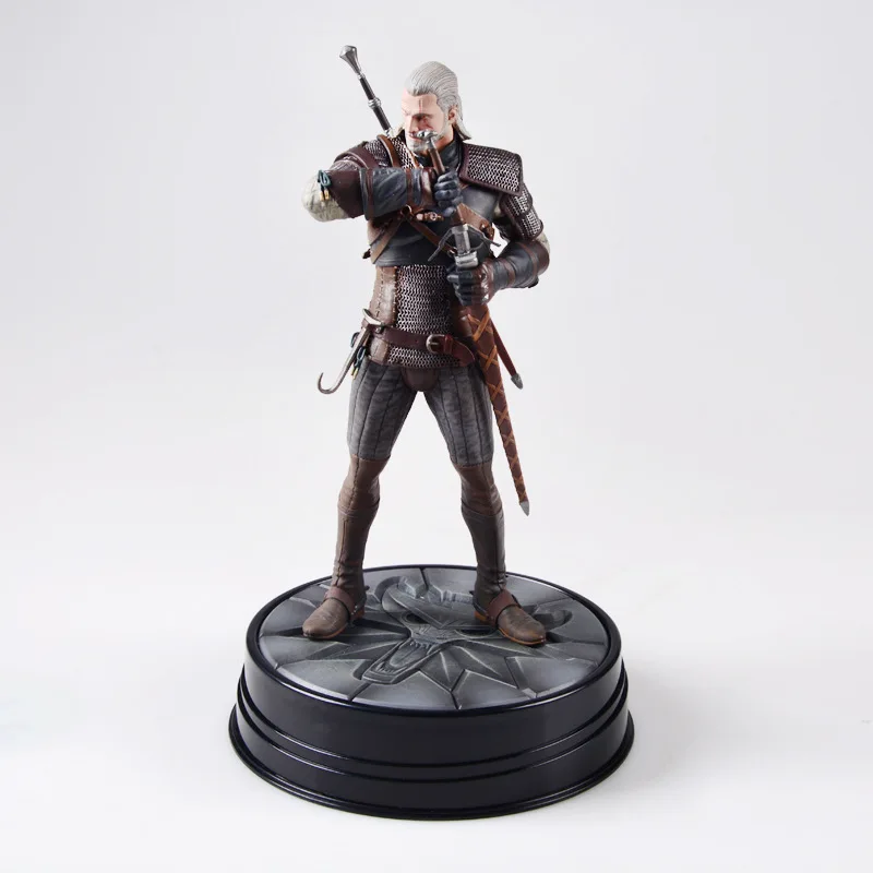 Ведьмак 3 Дикая Охота: Геральт рисунок Темная лошадка Deluxe игра pvc фигурка