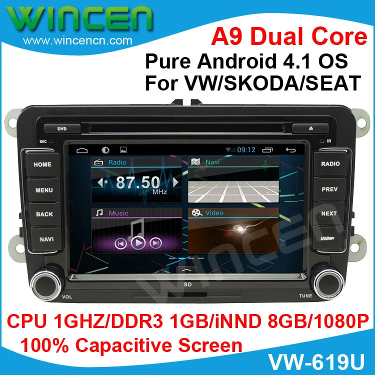 Android 4 1 OS автомобильный DVD емкостный экран для VW Golf 5 6 Passat Jetta Tiguan туристическое