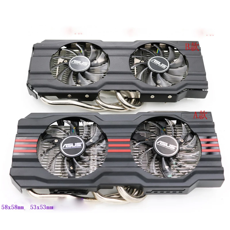 Оригинальный новый вентилятор охлаждения для ASUS GTX770 GTX670 GTX660Ti GTX660 HD7870 Графика