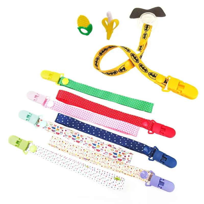 Baby Pacifier Clips Chain Cartoon Funny Dummy Nipple Belt Teether Holder Clip For Safe Soother G0046 |
