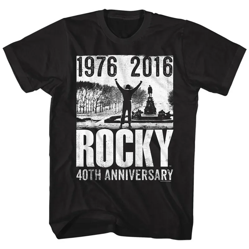 Сделать футболки онлайн печатная машина Для мужчин Rocky 40Th Юбилей О образным