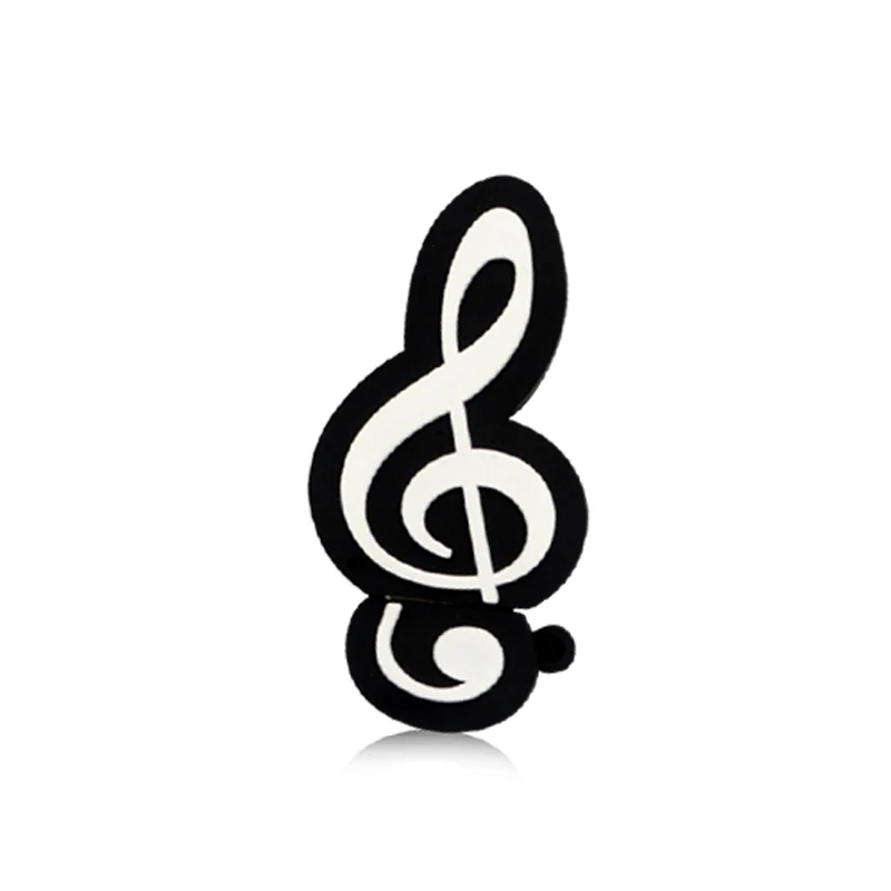 Оригинальный мультяшный музыкальный нот USB флэш-накопитель 4 ГБ 8 16 32 U-диск черный