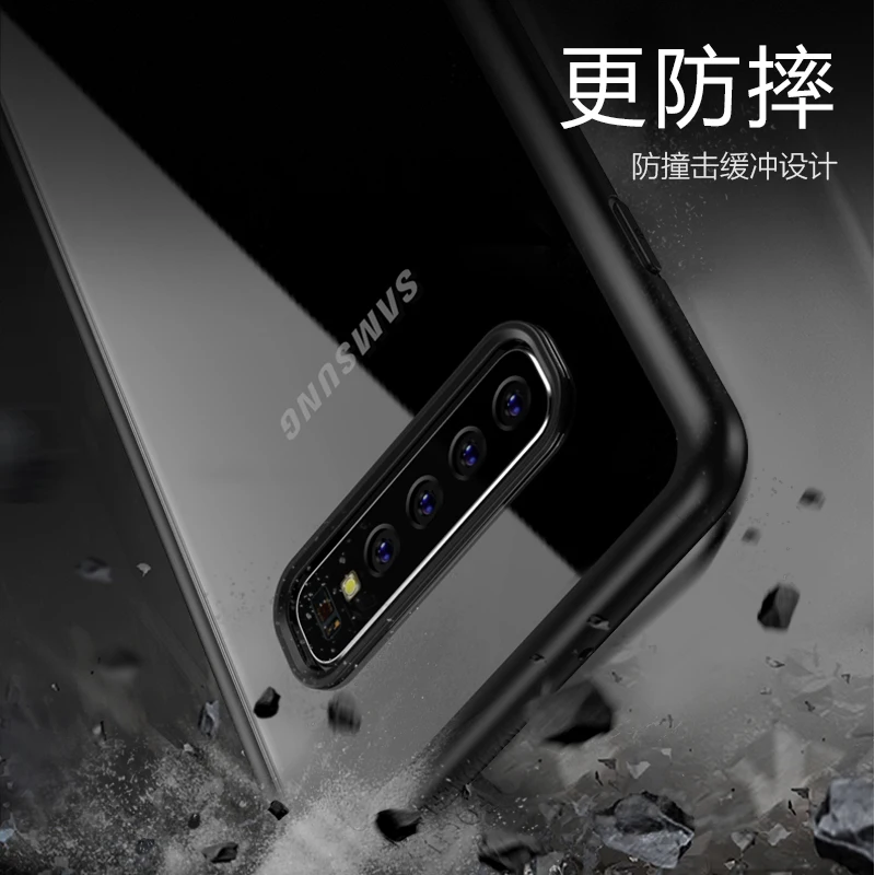 Чехол для Samsung S10 Ультратонкий Прозрачный чехол lite полная защита жесткая задняя