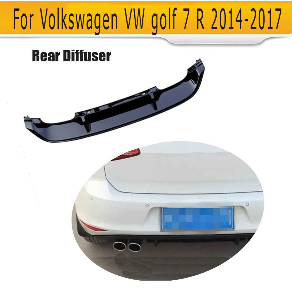 Полипропиленовый задний бампер диффузор спойлер для бампера VW Golf 7 VII MK7 R 2014 UP