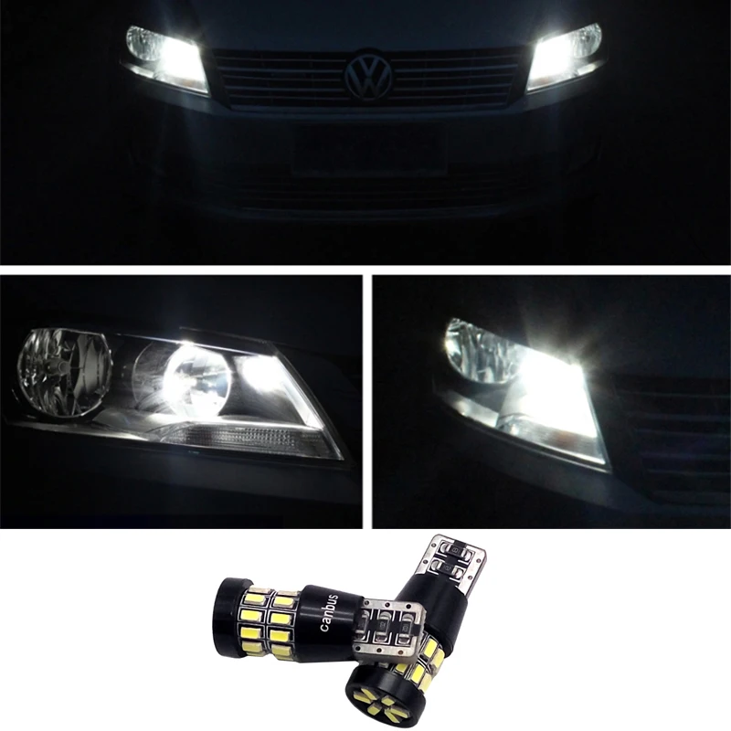 2 шт. светодиодный Canbus T10 W5W 3014 30SMD автомобильная светодиодная лампа свет внутри