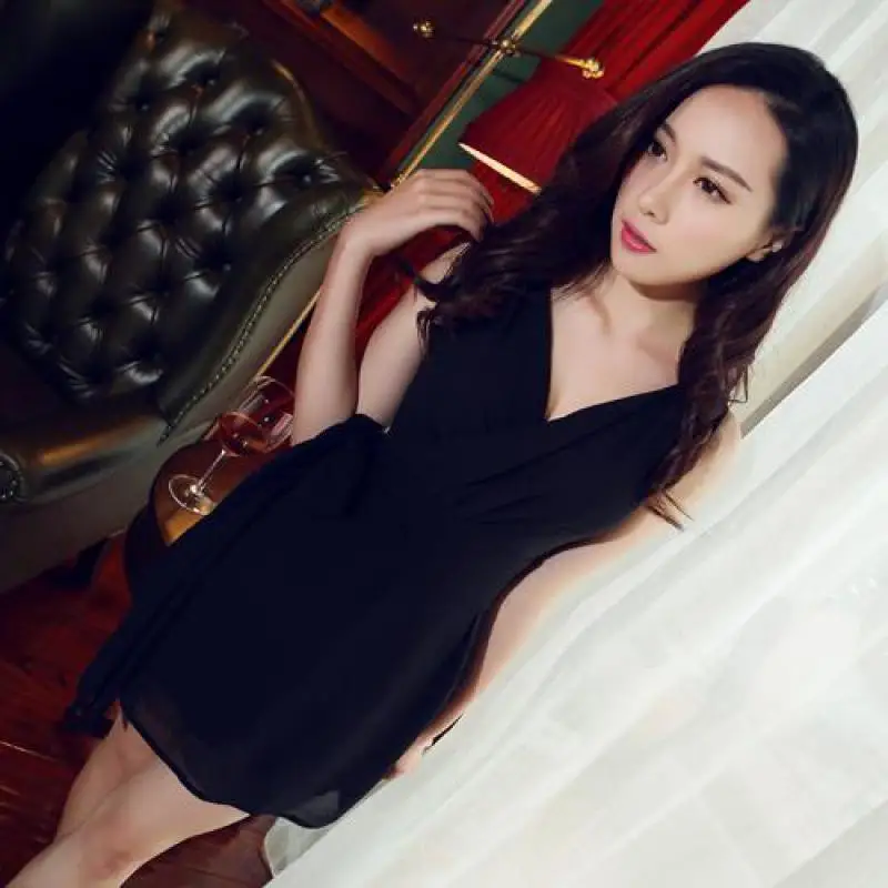 Женщины Летнее Платье 2016 Новые Поступления Мода Sexy V-образным Вырезом Лук Тонкая