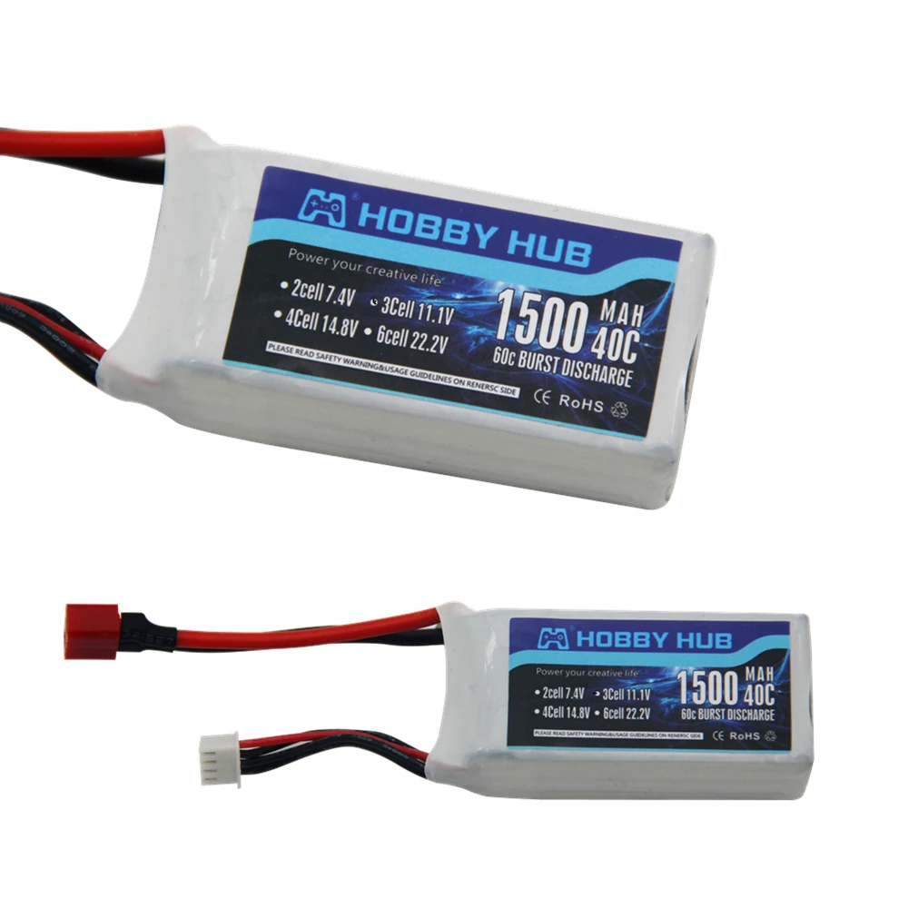 Батарея LiPo 11 1 В 1500 мАч 3S 40C MAX 60C T Plug для радиоуправляемого автомобиля самолета