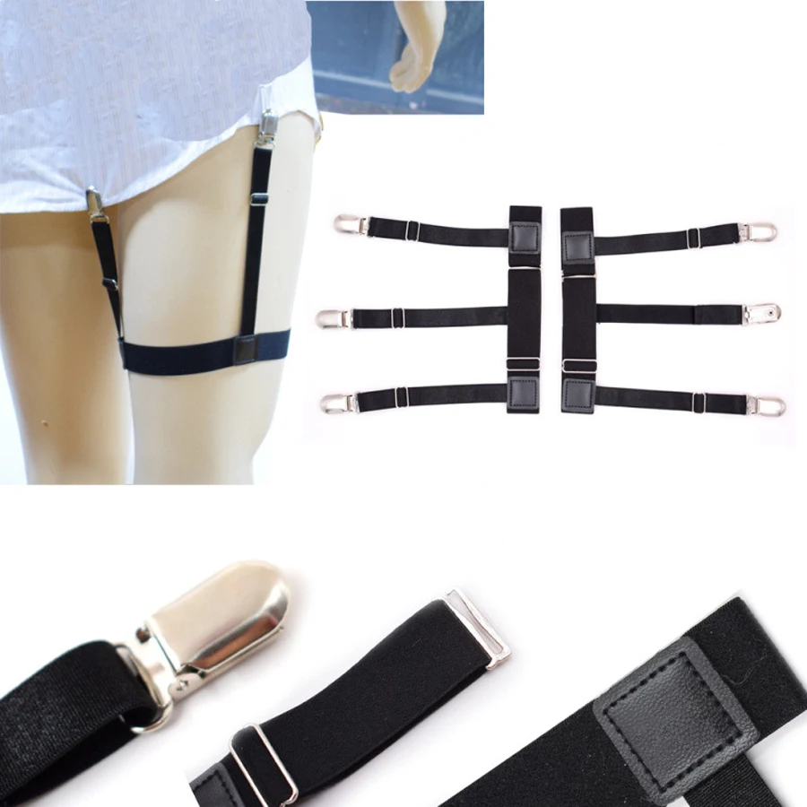 Подтяжки для рубашек мужские эластичные 1 пара|fashion suspenders|suspenders fashionshirt stays |